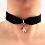 Initial Necklet, Name necklace, Letter Choker