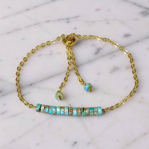 Calming Turquoise Bracelet – Sterling Silver & Gemstone Energy