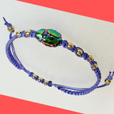 Friendship Bracelt with Swarovski Scarab Crystal
