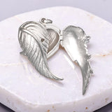 Sterling Silver Angel Wings Locket Pendant