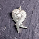 Sterling Silver Angel Wings Locket Pendant