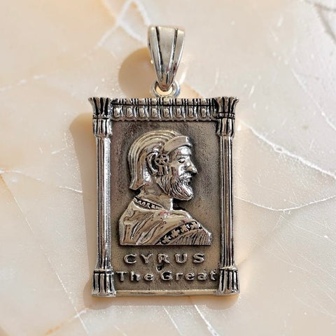 Sterling Silver “Cyrus the Great”Medallion Pendant