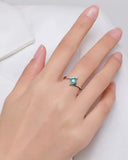 Sterling Silver Tourmaline Ring