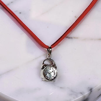 Sterling silver clock Pendant