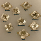 Bracelets; 4Clover Birth Sign with 18ct Gold Frame