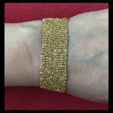 Gold-plated Silver Italian Mesh Chain Bracelet