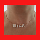 Name Necklace with Shell Letters