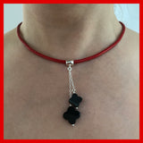 Natural Leather Choker Necklace