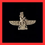 Oxidised Sterling Silver Farvahar Ring