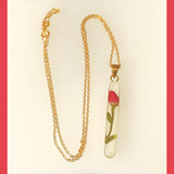 Real Rose Stem Pendant