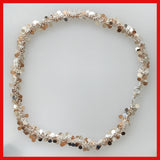 Rose Gold and Sterling Silver Busy Chain Necklace