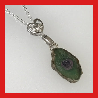 Ruby Zoisite Slice Necklace