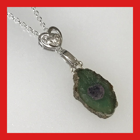 Ruby Zoisite Slice Necklace