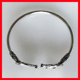 Sterling Silver Double Horses Bangle