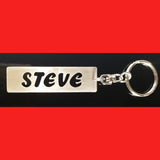 Sterling Silver Personalised Name Keyring