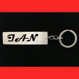 Sterling Silver Personalised Name Keyring