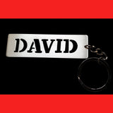 Sterling Silver Personalised Name Keyring