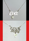 Sterling Silver Personalised Name Necklace on Chain