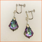 Swarovski Baroque Vitrail Light Screw-on Earrings