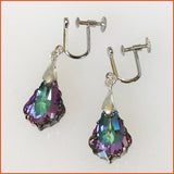Swarovski Baroque Vitrail Light Screw-on Earrings