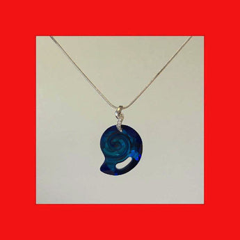 Swarovski Bermuda Blue Sea Snail Crystal Necklace