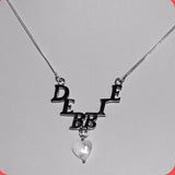 “V” Shaped Personalised Sterling Silver Name Necklace