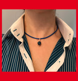 Natural Leather Choker Necklace