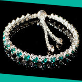 Austrian Crystal Tennis Bracelet in Sterling Silver | Elegant Handmade Jewelry