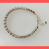 Austrian Crystal Tennis Bracelet in Sterling Silver | Elegant Handmade Jewelry