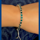 Austrian Crystal Tennis Bracelet in Sterling Silver | Elegant Handmade Jewelry