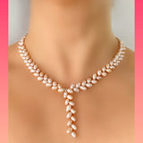Wheat Shaped Pearl Necklace