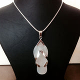 MOP Shell Slipper Pendant Set In Sterling Silver Ajoure Bail