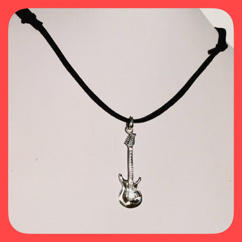 Sterling silver electric guitar pendant