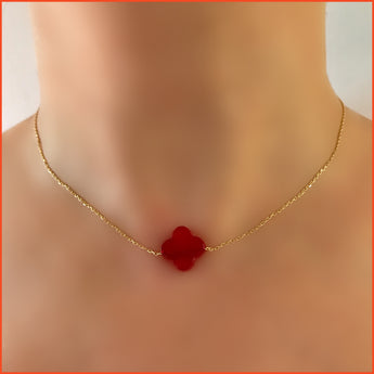 Clover Agate Choker
