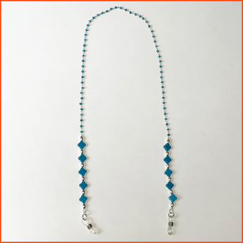 Spectacle Chain with Clover Shaped Turquoise